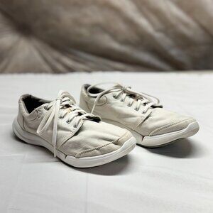 TEVA Wander Lace Up White Women Canvas Shoes 1007765 Size 8.5